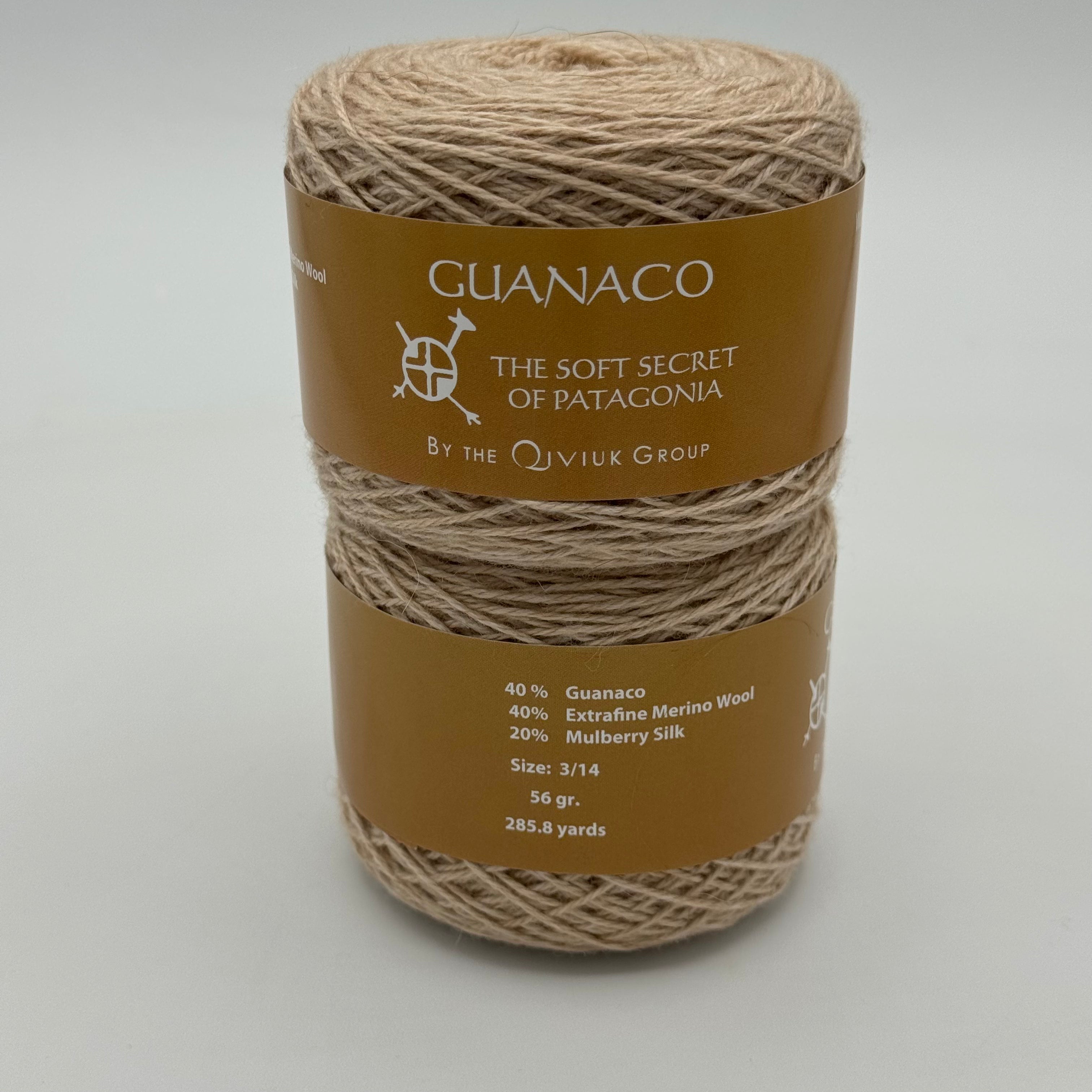 Guanaco Blend SPORT WEIGHT: Guanaco, Merino and Silk Yarn