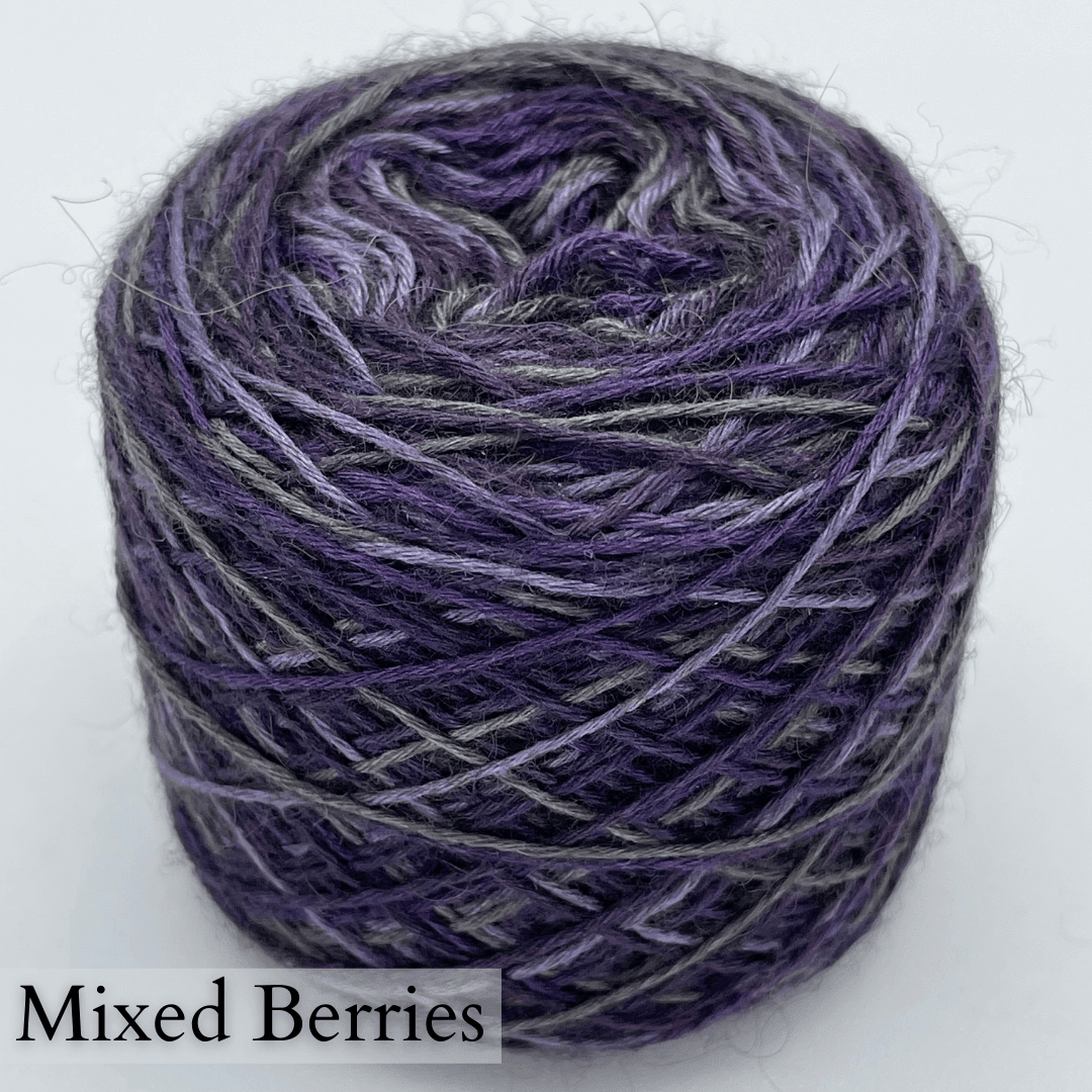 Bison Variegated Blend: Bison and Silk Yarn