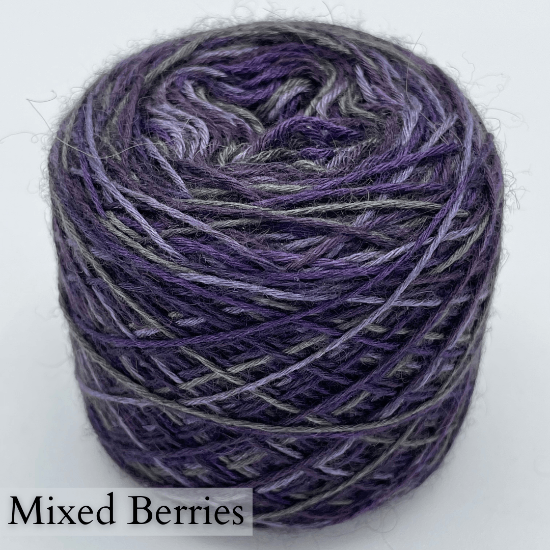Bison Variegated Blend: Bison and Silk Yarn