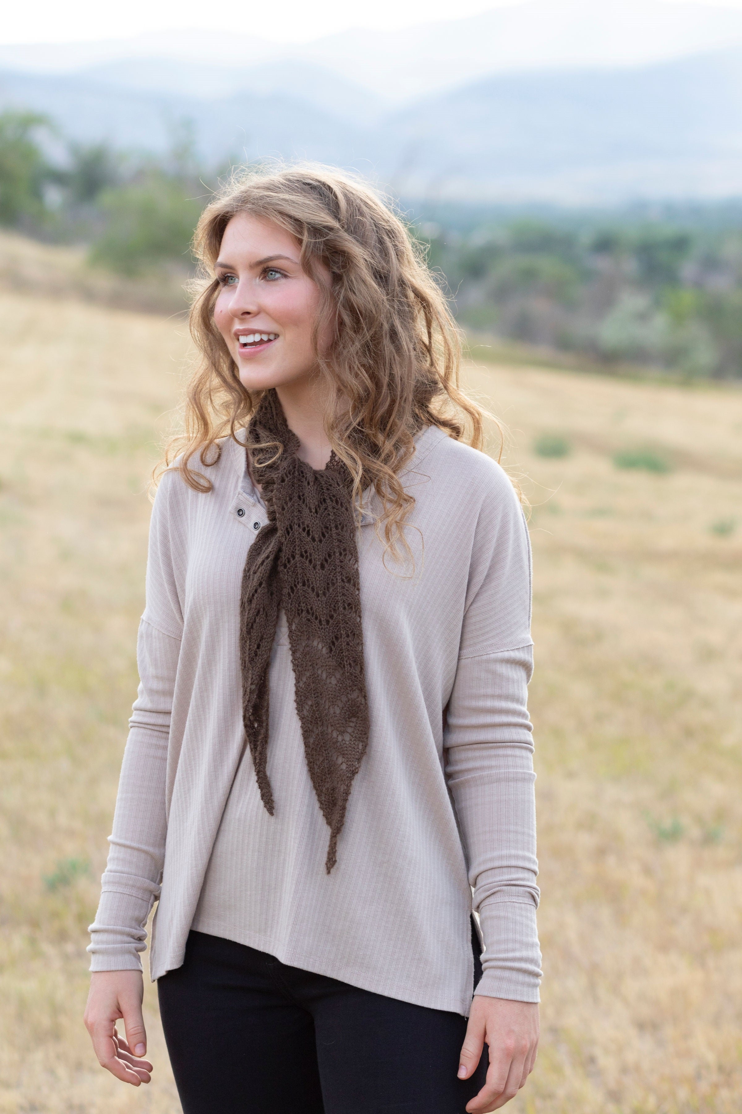 Bison Lace Scarf