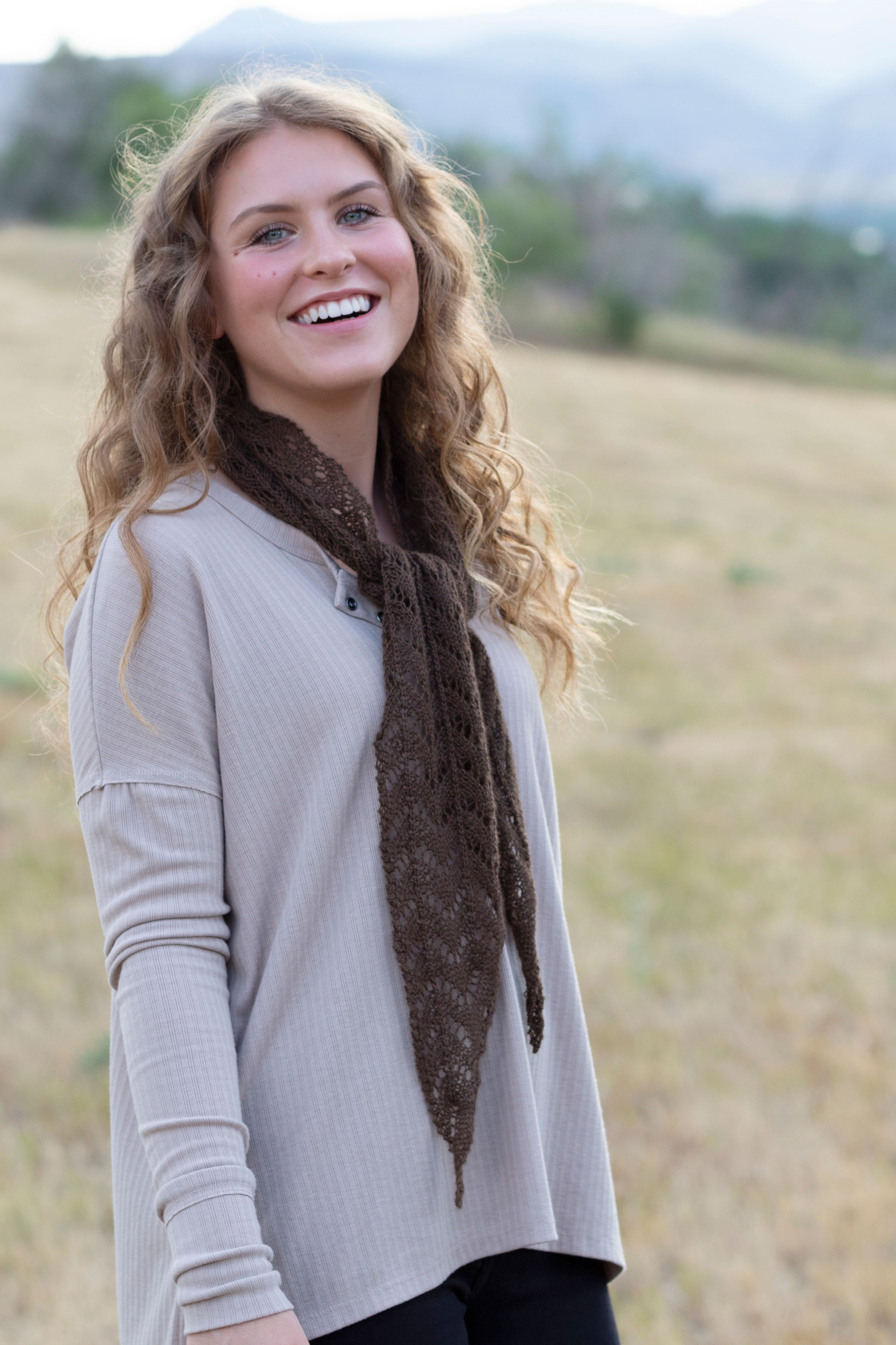 Bison Lace Scarf