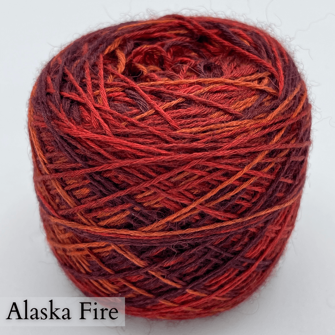 Bison Variegated Blend: Bison and Silk Yarn
