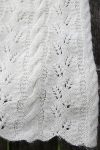Lacy Ferns and Cables Pattern