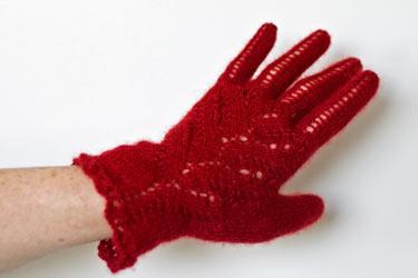 Red Fern Evening Gloves Pattern