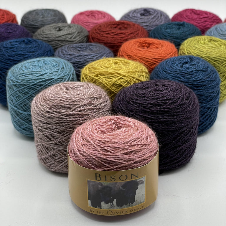 Bison Blend: Bison, Merino and Silk Blend Yarn – Windy Valley Muskox